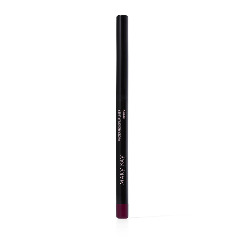 Capped Mary Kay Waterproof Lip Liner in Berry against plain background image number null