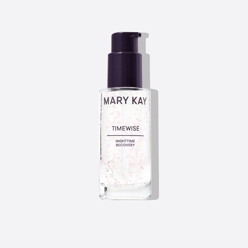 Bottle of TimeWise Nighttime Recovery standing against plain background