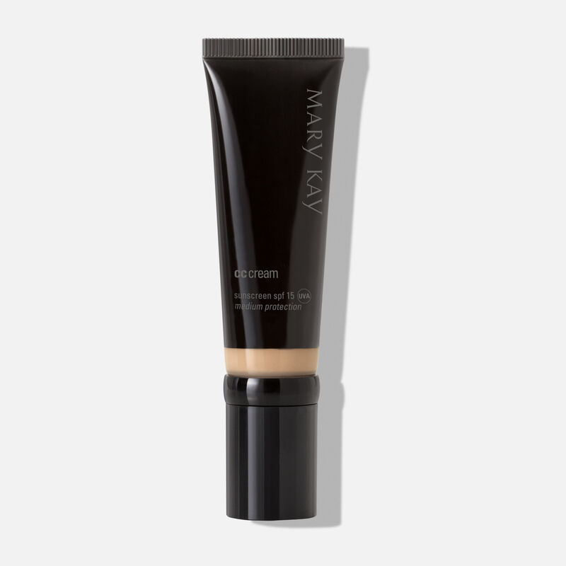 Tube of Mary Kay CC Cream Sunscreen SPF 15 in shade Medium to Deep